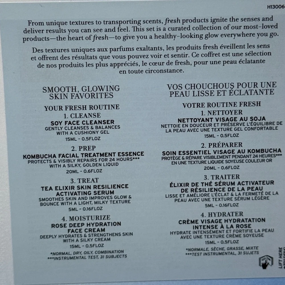 Fresh Smooth Glowing Skin Favorites Minis Collection with Pouch - NEW! - Picture 3 of 3